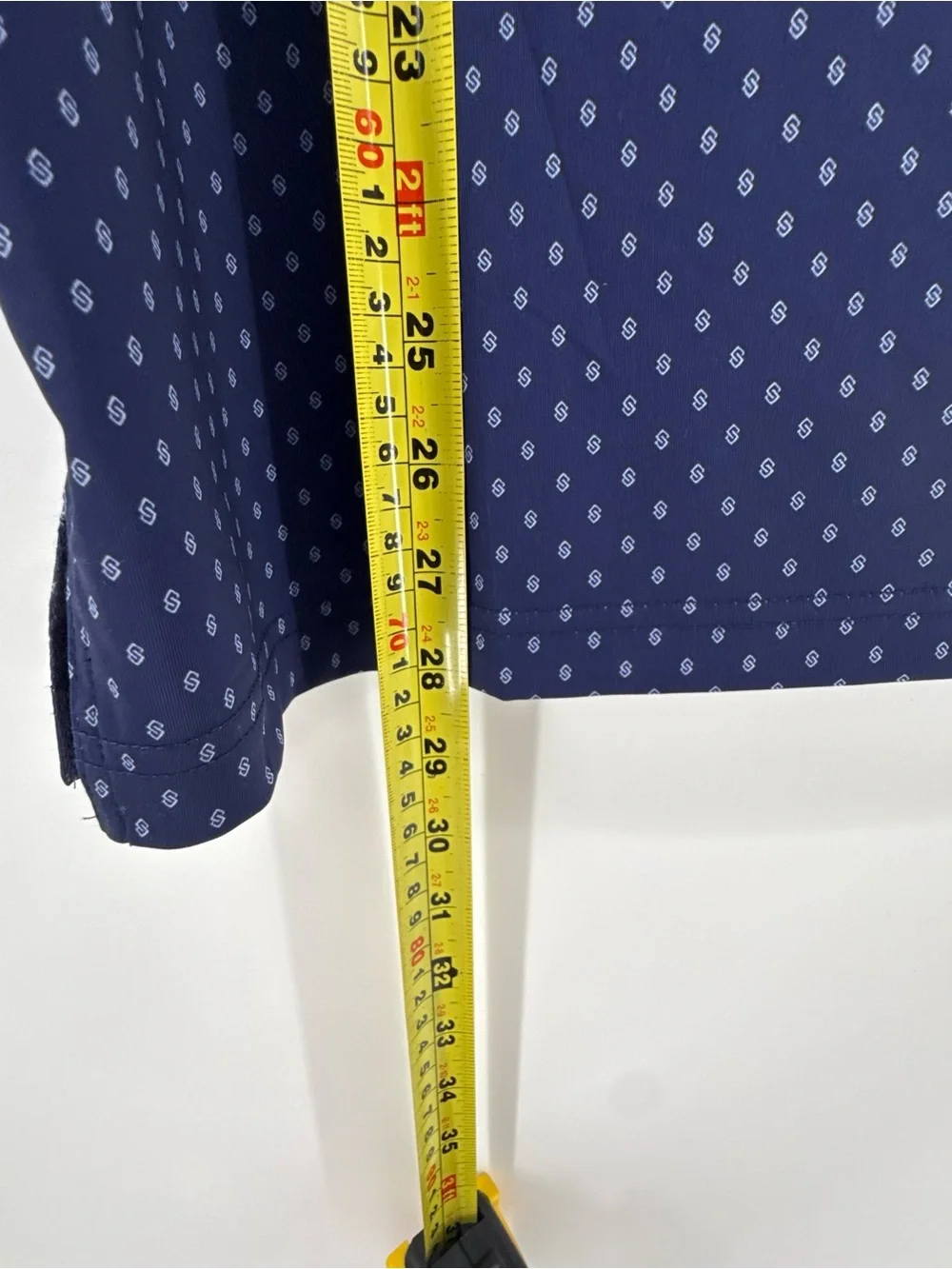Polo Ralph Lauren Performance Polo Shirt Mens M Blue Geometric Print AOP Golf